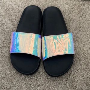 Victoria secret pink slides never worn